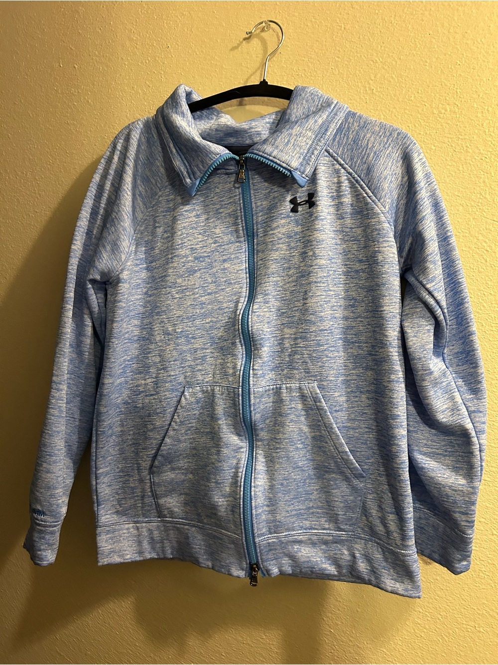 Under Armour Light Heather Blue Full-Zip womens Jacket size small